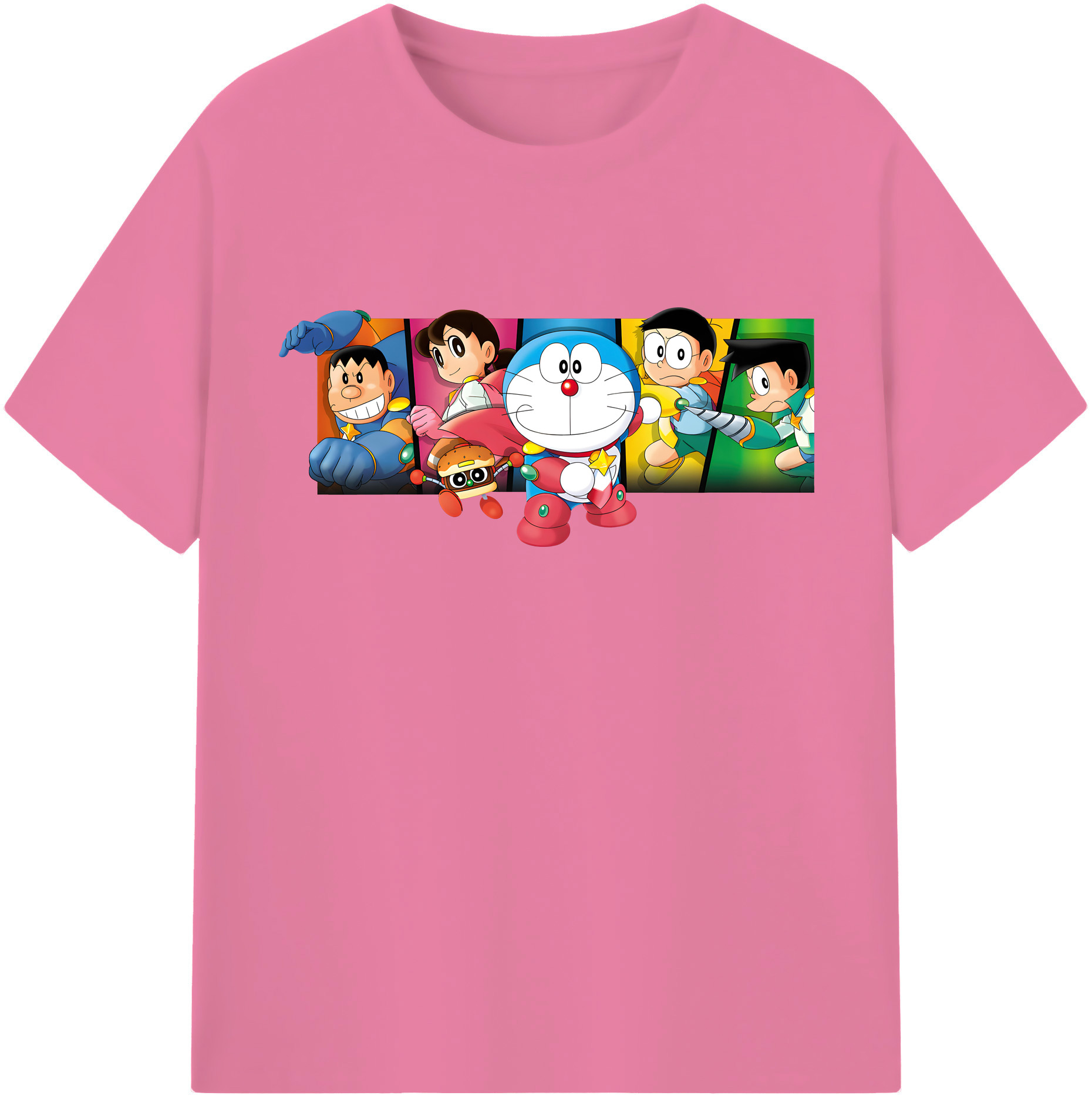 （画像用） ドラえもん Doraemon 綿100％半袖Tシャツ（フロントプリント）